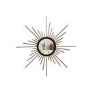 Espelho decorativo de parede redondo com moldura pequeno Mini Órion Rose Gold