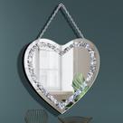 Espelho Decorativo DMDFIRST Crystal Crush Diamond Heart 30x30cm