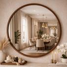 Espelho Decorativo Grande com Moldura Redondo 80cm Sala Quarto Banheiro Hall Pinterest Blogueira
