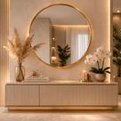 Espelho Decorativo Grande com Moldura Redondo 80cm Sala Quarto Banheiro Hall Pinterest Blogueira Espelho Decorativo Grande com Moldura Redondo 80cm Sala Quarto Banheiro Hall Pinterest Blogueira