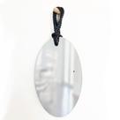 Espelho Decorativo Hole Alça Sisal Preta 60x40 cm Oval