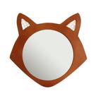 Espelho Decorativo Infantil 43x44cm Raposa Freijó