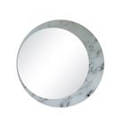 Espelho Decorativo Lateral Mármore 60cm Redondo Luna In House Decor