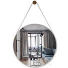 Espelho Decorativo Lavabo Organico Redondo 60cm + Suporte