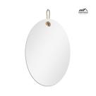 Espelho Decorativo Lina Alça Sisal Natural Oval In House Decor