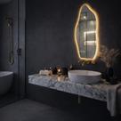 Espelho Decorativo Linha Fit com LED Bivolt Sofisticação Para Seu Ambiente Hall