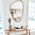 Espelho Decorativo Luxo 40x60cm Dourado Rio Home