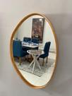 Espelho Decorativo Orgânico 03 Com Moldura Lâmina De Madeira