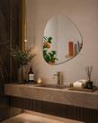 Espelho decorativo orgânico 60cmx50cm moderno luxo sala quarto banheiro