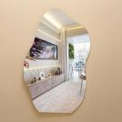 Espelho Decorativo Orgânico Grande de Parede Lapidado Quarto Sala Banheiro Diversas Medidas