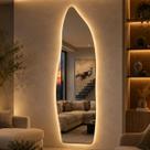 Espelho Decorativo Orgânico Magnus 150cm com Iluminação LED Integrada e Sensor Touch, 3 Cores de Luz Ajustáveis Espelho Decorativo Orgânico Magnus 150cm com Iluminação LED Integrada e Sensor Touch, 3 Cores de Luz Ajustáveis
