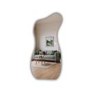 Espelho Decorativo Orgânico Moderno 80x35 Sofisticado Lapidado para Sala Quarto Banheiro Brinovar
