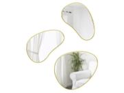 Espelho Decorativo Orgânico Para Parede De Sala De Jantar Banheiro Ou Hall