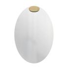 Espelho Decorativo Oval com Aplique Oval Pinus