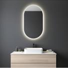 Espelho Decorativo Oval Com Led Frio De Parede De Banheiro E Sala Demoglass Espelho Decorativo Oval Com Led Frio De Parede De Banheiro E Sala Demoglass