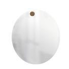 Espelho Decorativo Pen Pendurador Marrom 50 cm Redondo