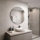 Espelho Decorativo Quarto Redondo Parede 60cm Para Banheiro