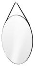 Espelho Decorativo Redondo 33cm Com Alça Suspenso De Parede