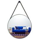 Espelho Decorativo Redondo Suspenso Alça 60cm C/ Pino incluso