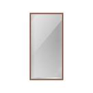 Espelho decorativo retangular 20x40 cm com borda em couro Espelho decorativo retangular 20x40 cm com borda em couro