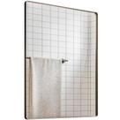 Espelho Decorativo Retangular com Moldura Aço Dourado D01 90x60 cm Ibiza - Lyam Decor