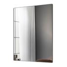 Espelho Decorativo Retangular Liss 90x60cm Moldura em Aço Preto - Abmaza