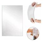 Espelho Dobrável 30x40 cm para Banheiro Snel Home Plástico Resistente, Fácil de Instalar, Portátil, Retrátil e Funcional para Uso Diário