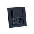 Espelho Duplo Reto 1 Tomada 20A 1 Interruptor