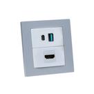 Espelho Duplo Reto 2 USB 9.0A 1 HDMI