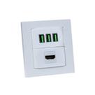Espelho Duplo Reto 3 USB 5.2A 1 HDMI