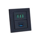 Espelho Duplo Reto 3 USB 5.2A 1 USB Dados