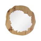 Espelho Emoldurado Tronco Pinus Amadeirado 59cm Orgânico Espelho Emoldurado Tronco Pinus Amadeirado 59cm Orgânico