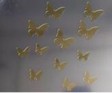 Espelho Enfeite Decorativo Acrílico Borboletas Kit 12 Pcs