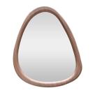 Espelho Formato Orgânico - Moldura Estilo Cor Madeira Clara