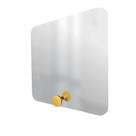 Espelho Funcional Hook Amarelo 50x50 Cm Quadrado Espelho Funcional Hook Amarelo 50x50 Cm Quadrado