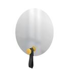 Espelho Funcional Hook Amarelo Alça Preta 50 Cm Redondo Espelho Funcional Hook Amarelo Alça Preta 50 Cm Redondo