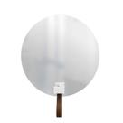 Espelho Funcional Hook Branco Alça Caramelo 50 Cm Redondo Espelho Funcional Hook Branco Alça Caramelo 50 Cm Redondo
