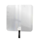 Espelho Funcional Hook Branco Alça Preta 50x50 Cm Quadrado