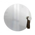 Espelho Funcional Hook Branco Alça Rajada 50 Cm Redondo Espelho Funcional Hook Branco Alça Rajada 50 Cm Redondo