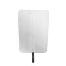 Espelho Funcional Hook Branco Retangular Com material sintético Preto 60 X 40 Cm