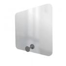 Espelho Funcional Hook Cinza 50x50 Cm Quadrado