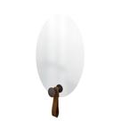 Espelho Funcional Hook Corten Com material sintético Caramelo 60 X 40 Cm Oval