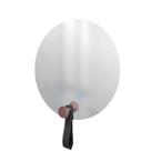 Espelho Funcional Hook Rosa Alça Preta 50 Cm Redondo