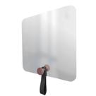 Espelho Funcional Hook Rosa Alça Preta 50x50 Cm Quadrado