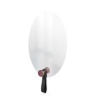 Espelho Funcional Hook Rosa Com material sintético Preto 60 X 40 Cm Oval