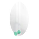 Espelho Funcional Hook Verde 60 X 40 Cm Oval Espelho Funcional Hook Verde 60 X 40 Cm Oval