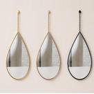 Espelho gota adnet pendente moldura luxo decorativo com corrente parede quarto banheiro sala Espelho gota adnet pendente moldura luxo decorativo com corrente parede quarto banheiro sala
