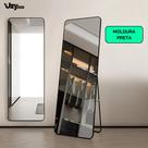 Espelho Grande 150x40cm Corpo Inteiro Vitral Moldura Orgânica para Decoração de Quarto e Sala