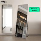 Espelho Grande 150x40cm Corpo Inteiro Vitral Moldura Orgânica para Decoração de Quarto e Sala