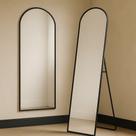 Espelho Grande 150x40cm Corpo Inteiro Vitral Moldura Orgânica para Decoração de Quarto e Sala